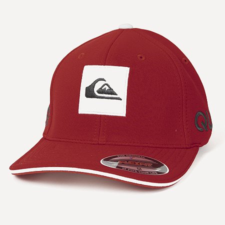 Boné Quiksilver Aba Curva Emb Hard Hitter WT26 Vermelho