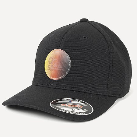 Boné Quiksilver Aba Curva Hologram Round Logo WT26 Preto