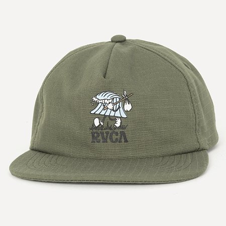 Boné RVCA Aba Reta Keep Looking WT26 Verde Militar