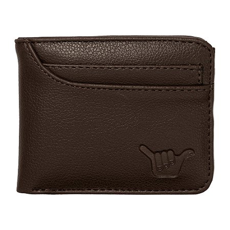 Carteira Hang Loose Double Marrom