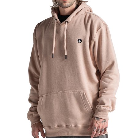 Moletom Volcom Canguru Foreman WT26 Masculina Bege