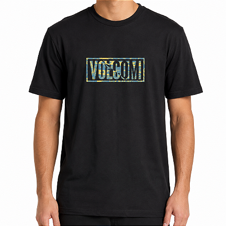 Camiseta Volcom Chaotic WT26 Masculina Preto
