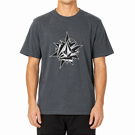 Camiseta Volcom Yoink WT26 Masculina Cinza Chumbo
