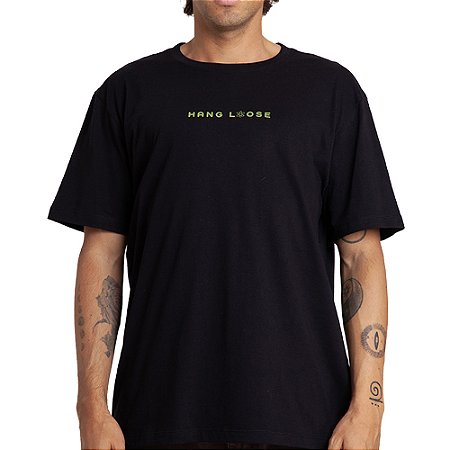 Camiseta Hang Loose Atom WT26 Masculina Preto