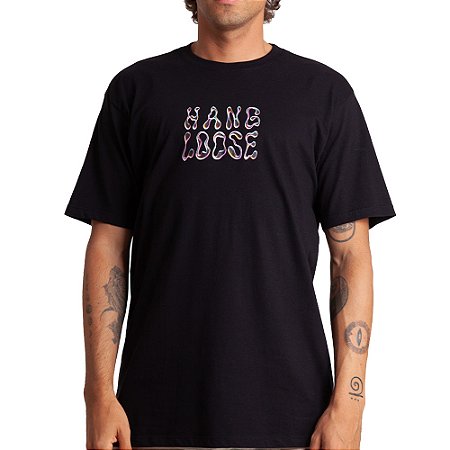 Camiseta Hang Loose Bubble WT26 Masculina Preto