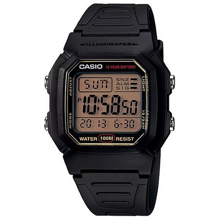 Relógio Casio Standard W-800HG-9AVDF-SC Preto