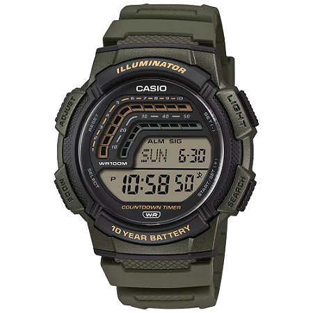 Relógio Casio WS-1800-3AVDF-SC Verde Escuro