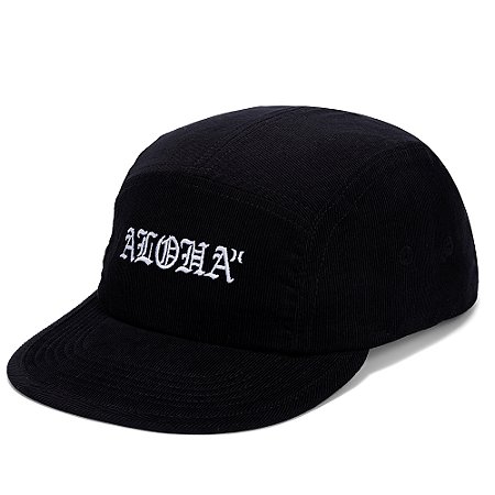 Boné Hurley Aba Curva Five Aloha WT26 Preto