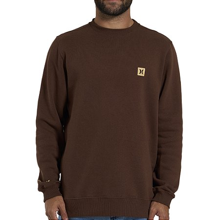 Moletom Hurley Careca Mini Icon II WT26 Masculino Marrom
