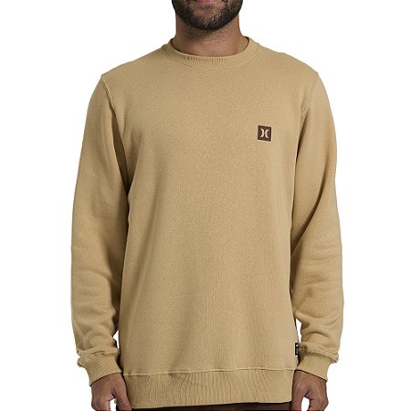 Moletom Hurley Careca Mini Icon II WT26 Masculino Bege