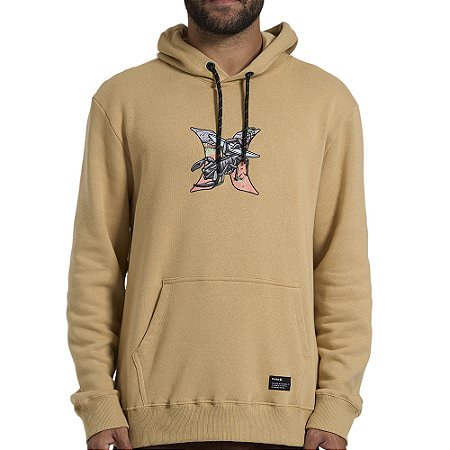 Moletom Hurley Hurley Scorpion WT26 Masculino Bege