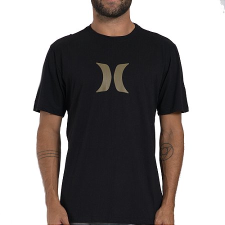 Camiseta Hurley Icon Over WT26 Masculina Preto