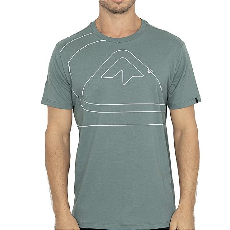 Camiseta Quiksilver Big New Tour WT26 Masculina Verde Escuro