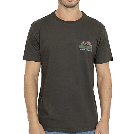 Camiseta Quiksilver Amphibians II W26 Masculina Cinza Escuro