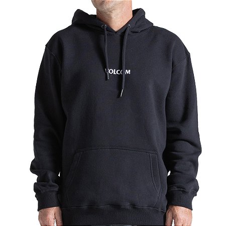 Moletom Volcom Canguru Signature WT26 Masculino Preto
