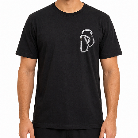 Camiseta Osklen Vintage Mosquetão Masculina Preto
