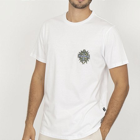 Camiseta Billabong Solar Flare WT26 Masculina Branco