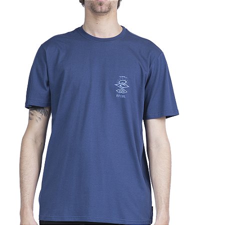 Camiseta Rip Curl Search Icon Outline WT26 Dark Navy