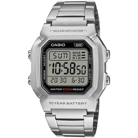 Relógio Casio W-800HD-1AVDF Prata
