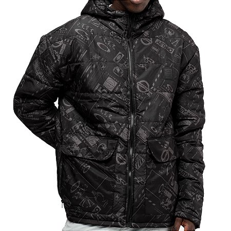Jaqueta Oakley Graphic Puffer WT26 Masculina Blackout