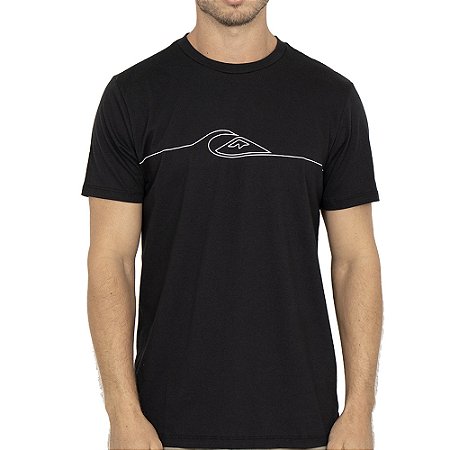 Camiseta Quiksilver New Lines PS WT26 Masculina Preto