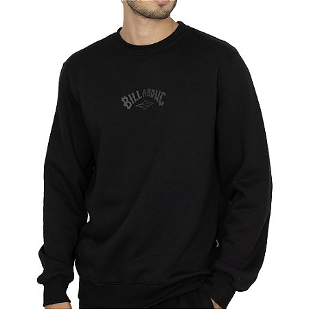Moletom Billabong Careca Mid Arch WT26 Masculino Preto