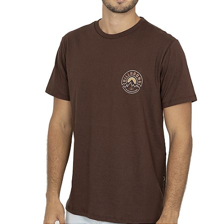 Camiseta Billabong Rockies I WT26 Masculina Marrom Escuro