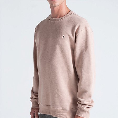 Moletom Volcom Careca Single Stone WT26 Masculino Bege