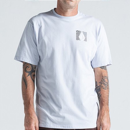 Camiseta Volcom Wavy Train WT26 Masculina Azul Claro