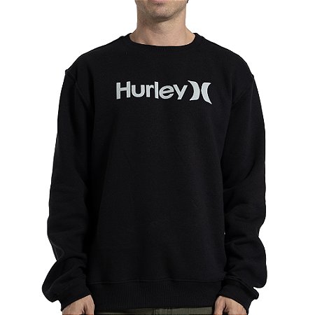 Moletom Hurley Careca One&Only WT26 Masculino Preto