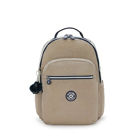 Mochila Kipling Seoul Lap Soft Taupe C