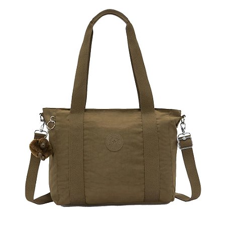 Bolsa Kipling Asseni S Smooth Khaki