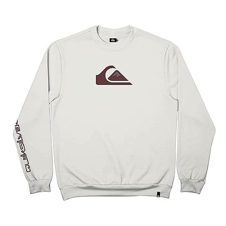 Moletom Quiksilver Careca Comp Logo WT26 Masculino Branco