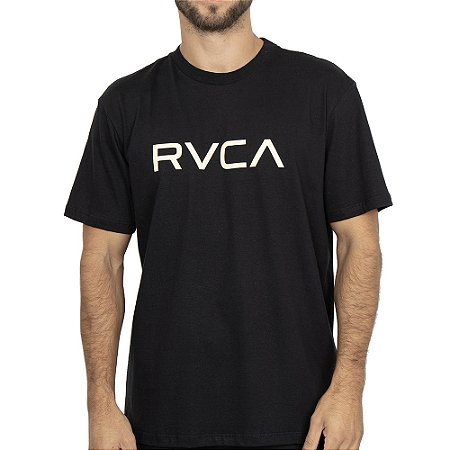 Camiseta RVCA Big RVCA WT26 Masculina Preto