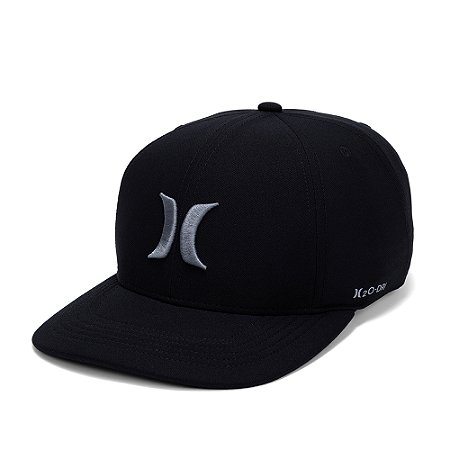 Boné Hurley Aba Curva Icon Juvenil WT26 Preto