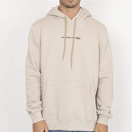 Moletom Quiksilver Canguru Mercury Bitter WT26 Areia