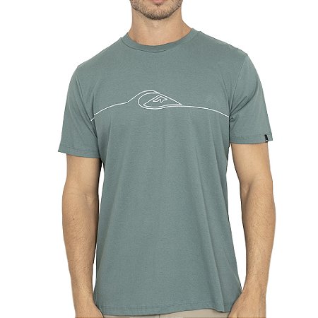 Camiseta Quiksilver New Lines WT26 Masculina Verde Escuro