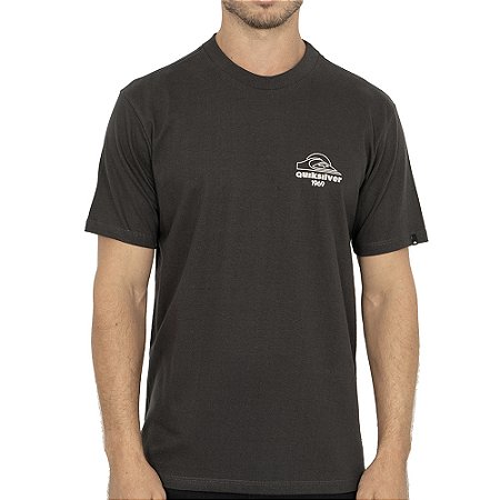 Camiseta Quiksilver Nature Nomad WT26 Masculina Cinza Escuro