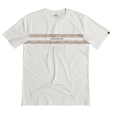 Camiseta Quiksilver Line Logo WT26 Masculina Snow White