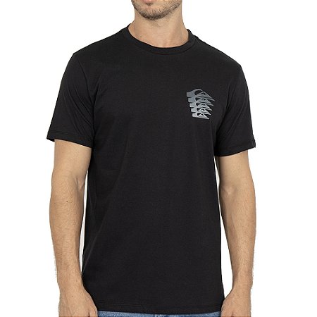 Camiseta Quiksilver Vertical Logo WT26 Masculina Preto