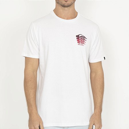Camiseta Quiksilver Vertical Logo WT26 Masculina Snow White