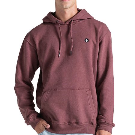 Moletom Volcom Canguru Foreman WT26 Masculino Bordô
