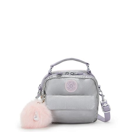 Bolsa Kipling Puck Silver Glow Met