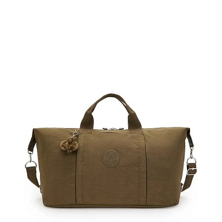 Sacola de Viagem Kipling Bori Smooth Khaki