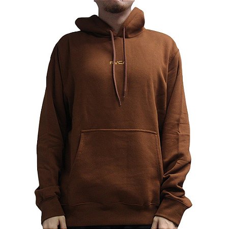 Moletom RVCA Canguru Tonally 270G WT26 Masculino Marrom