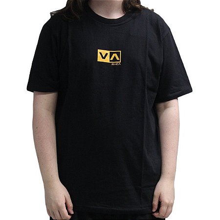 Camiseta RVCA Mini Balance Box WT26 Masculina Preto