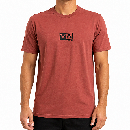 Camiseta RVCA Mini Balance Box WT26 Masculina Vermelho