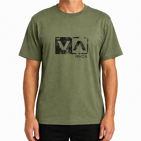 Camiseta RVCA Balance Box SS WT26 Masculina Verde Claro