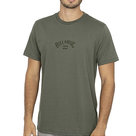 Camiseta Billabong Mid Arch I WT26 Masculina Verde Millitar