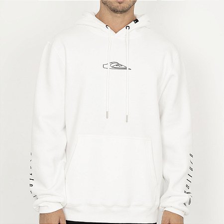 Moletom Quiksilver Canguru Quik Action WT26 Masculino Branco